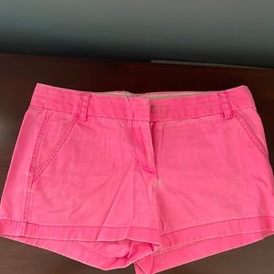 J Crew chino short 3” inseam, neon pink, size 6